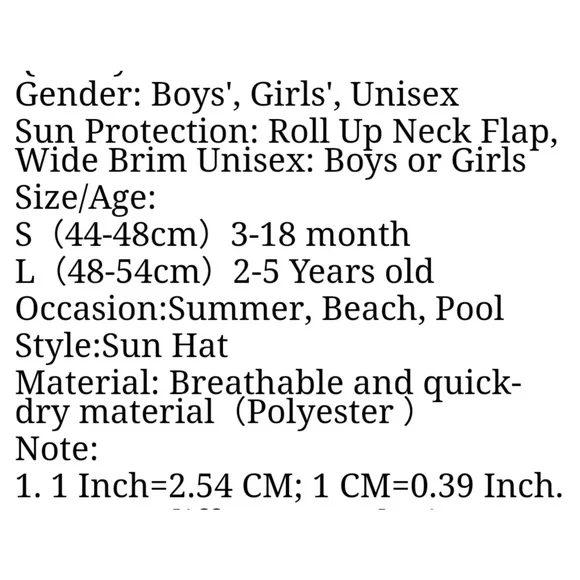 3/$15 A WHALE OF A SUN HAT BABY HAT covers neck protects from sunburn - Picture 4 of 4